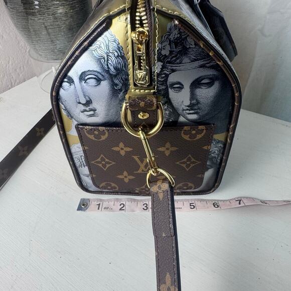 Louis Vuitton Authentic Fornasetti Limited Edition Speedy 25 Bandouliere CoA - Picture 4 of 9